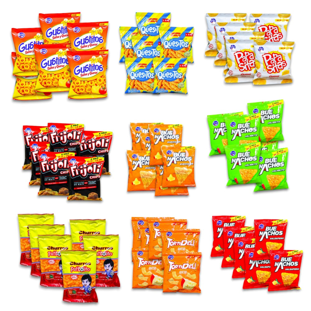 Mega Mix Churros Box - 162 unidades