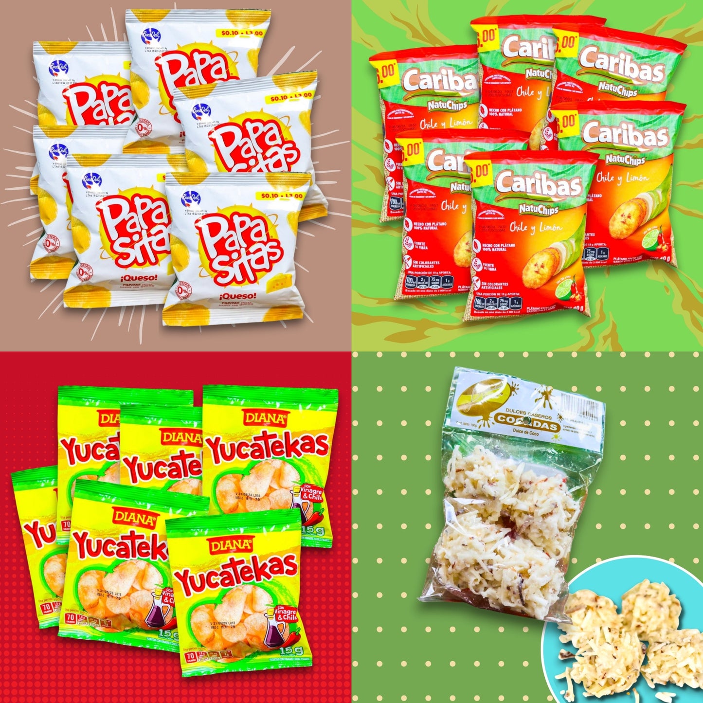 BOX CATRACHO PRIME – El tesoro definitivo de sabores catrachos. Contiene 60 productos (200u)