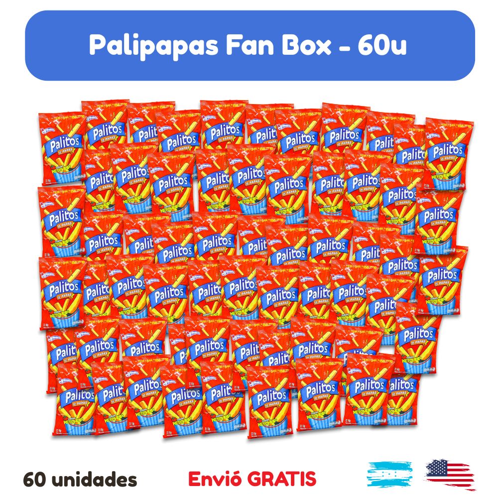 Palipapas Fan Box - 60 unidades