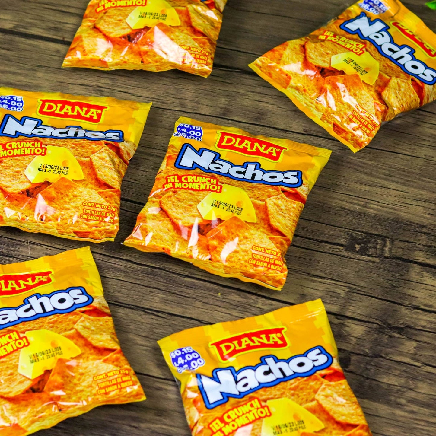 Churros Nachos pequeños. (6 unidades). 23g. Boquitas Diana