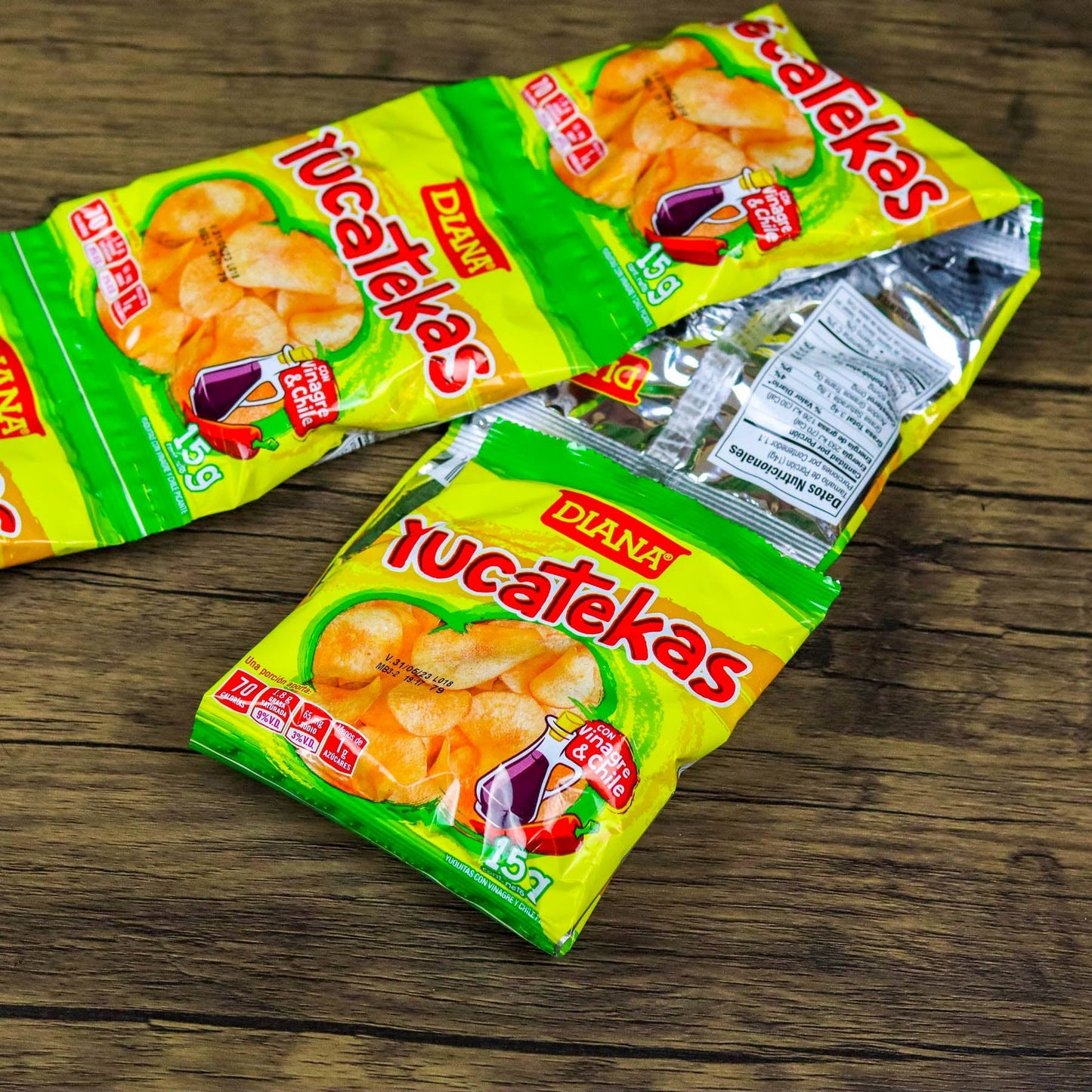 Yucatecas (6 unidades). Churros pequeños. 15g. Boquitas Diana