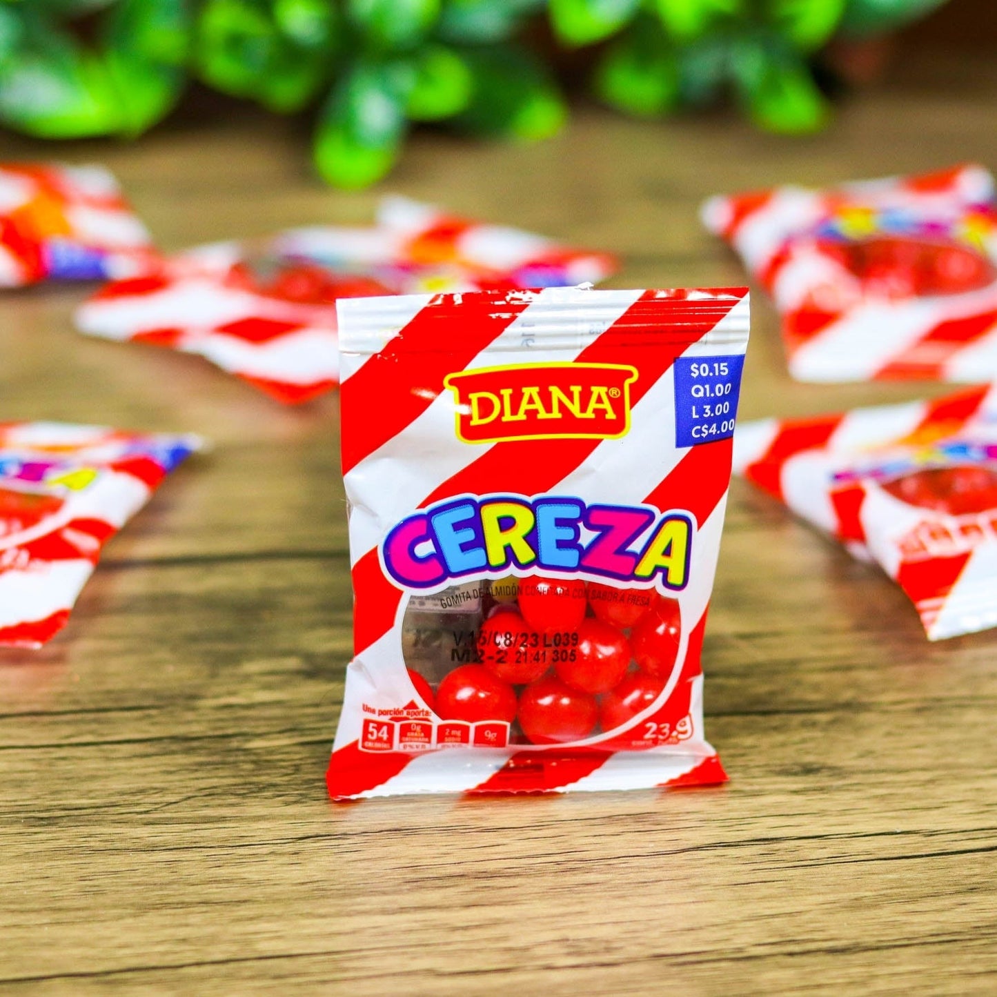 Cerezas Diana. (6 unidades). Paquetitos pequeños. 23g. Boquitas Diana