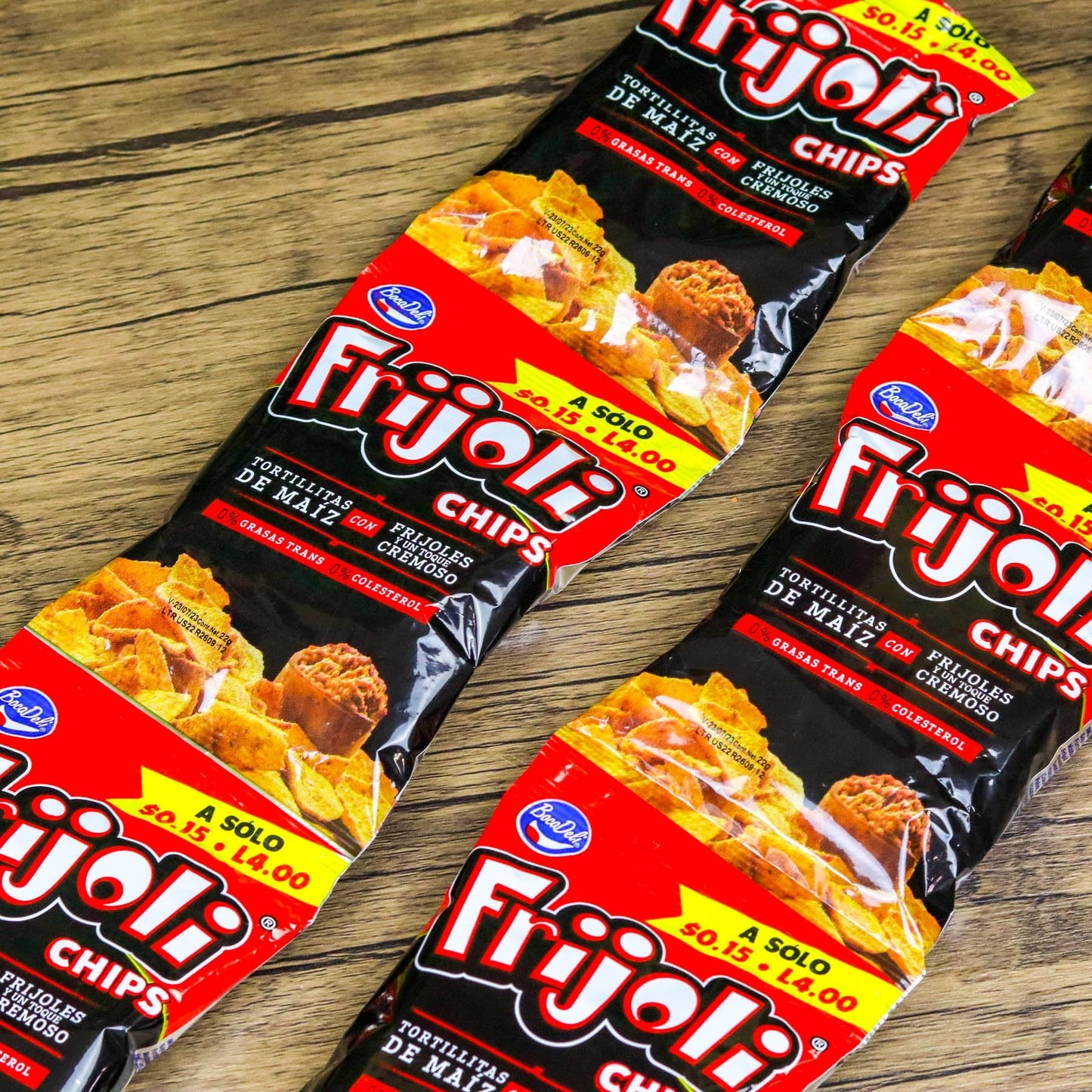 Churros Frijoli pequeños. (6 unidades). 22g. Bocadeli