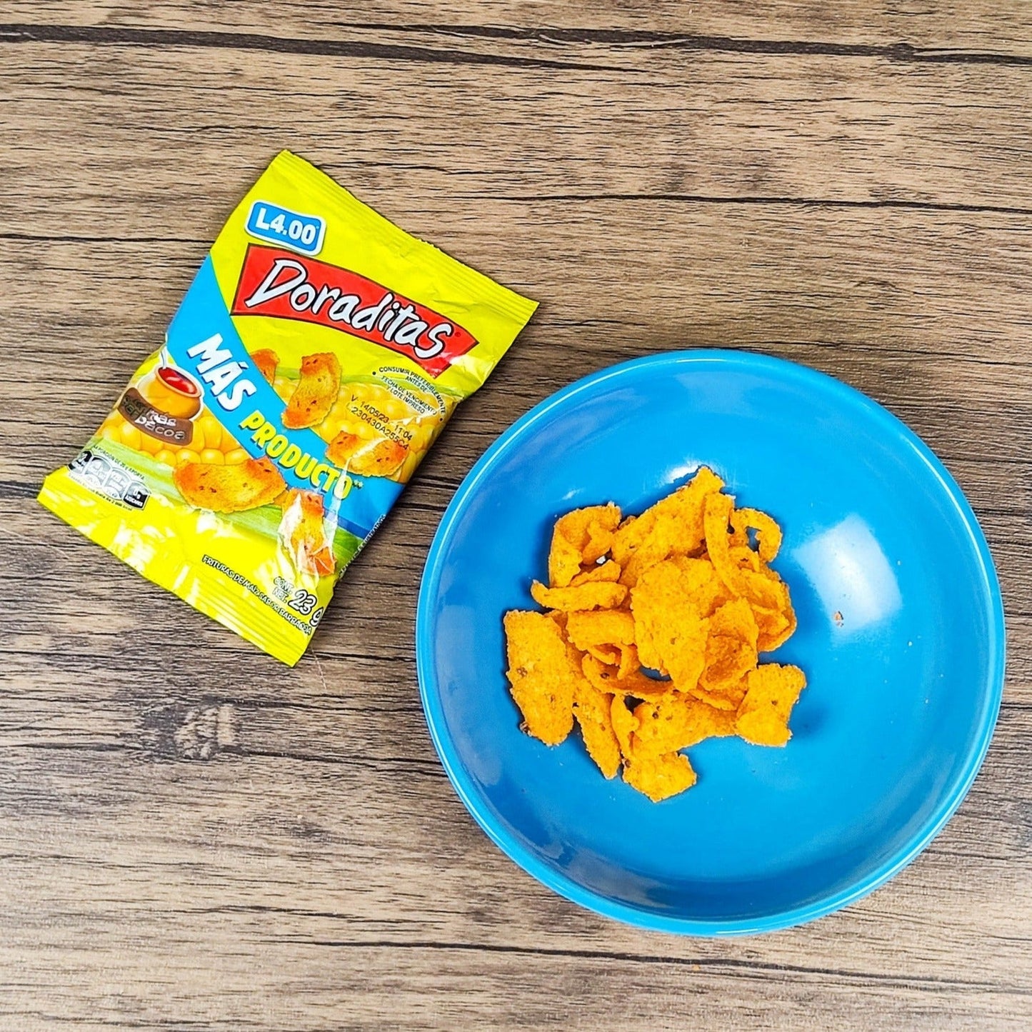Doraditas. (6 unidades). Churros pequeños. 23g. Frito-Lay