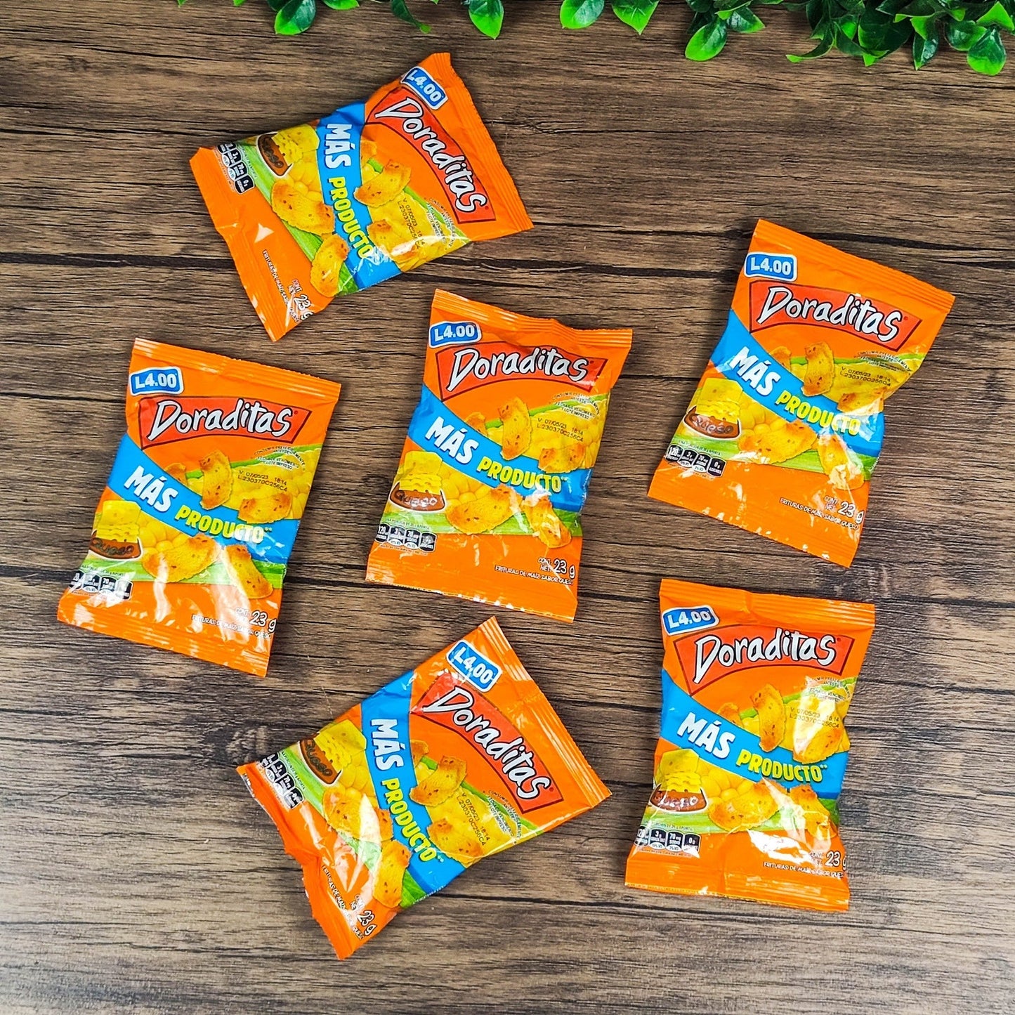 Doraditas. (6 unidades). Churros pequeños. 23g. Frito-Lay