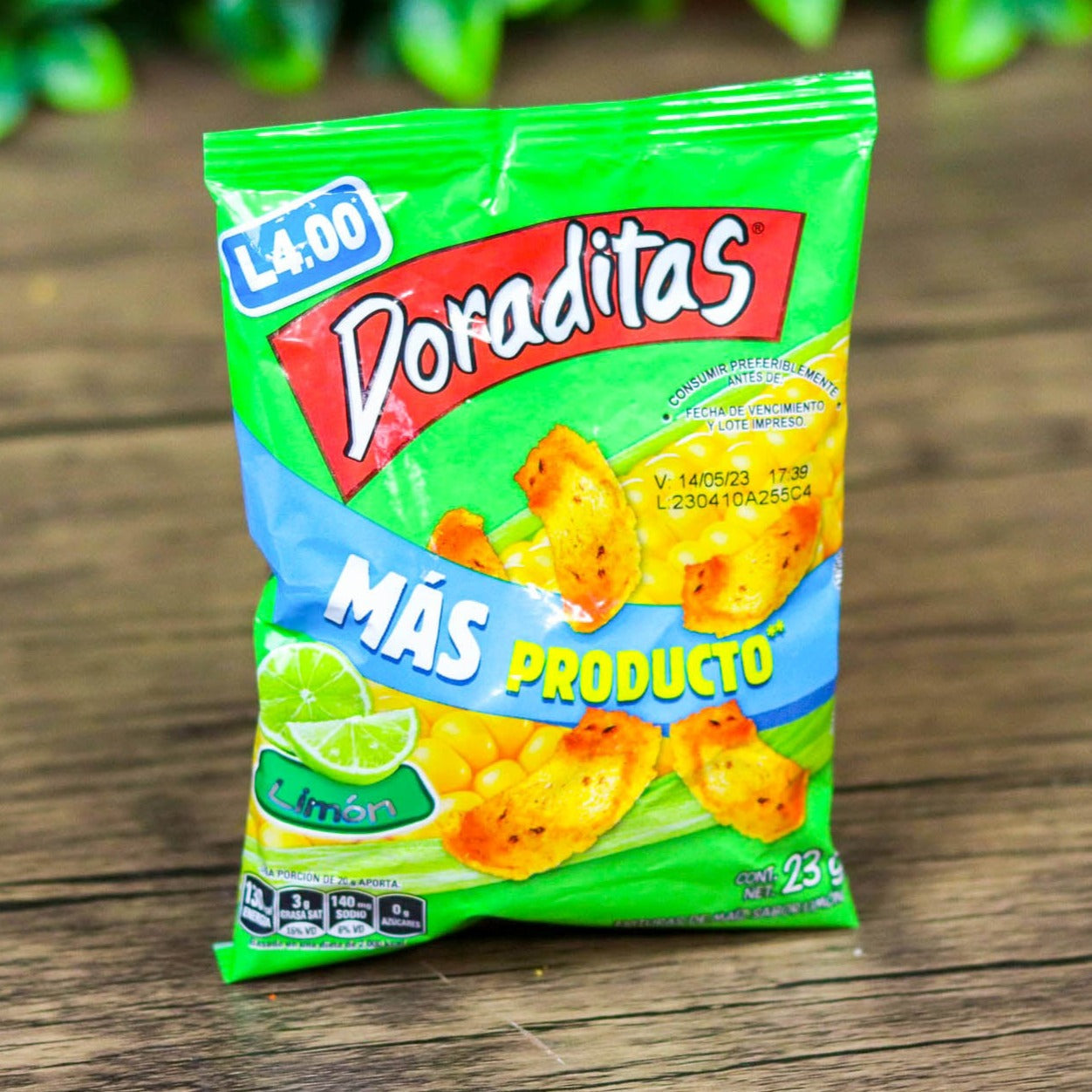 Doraditas. (6 unidades). Churros pequeños. 23g. Frito-Lay