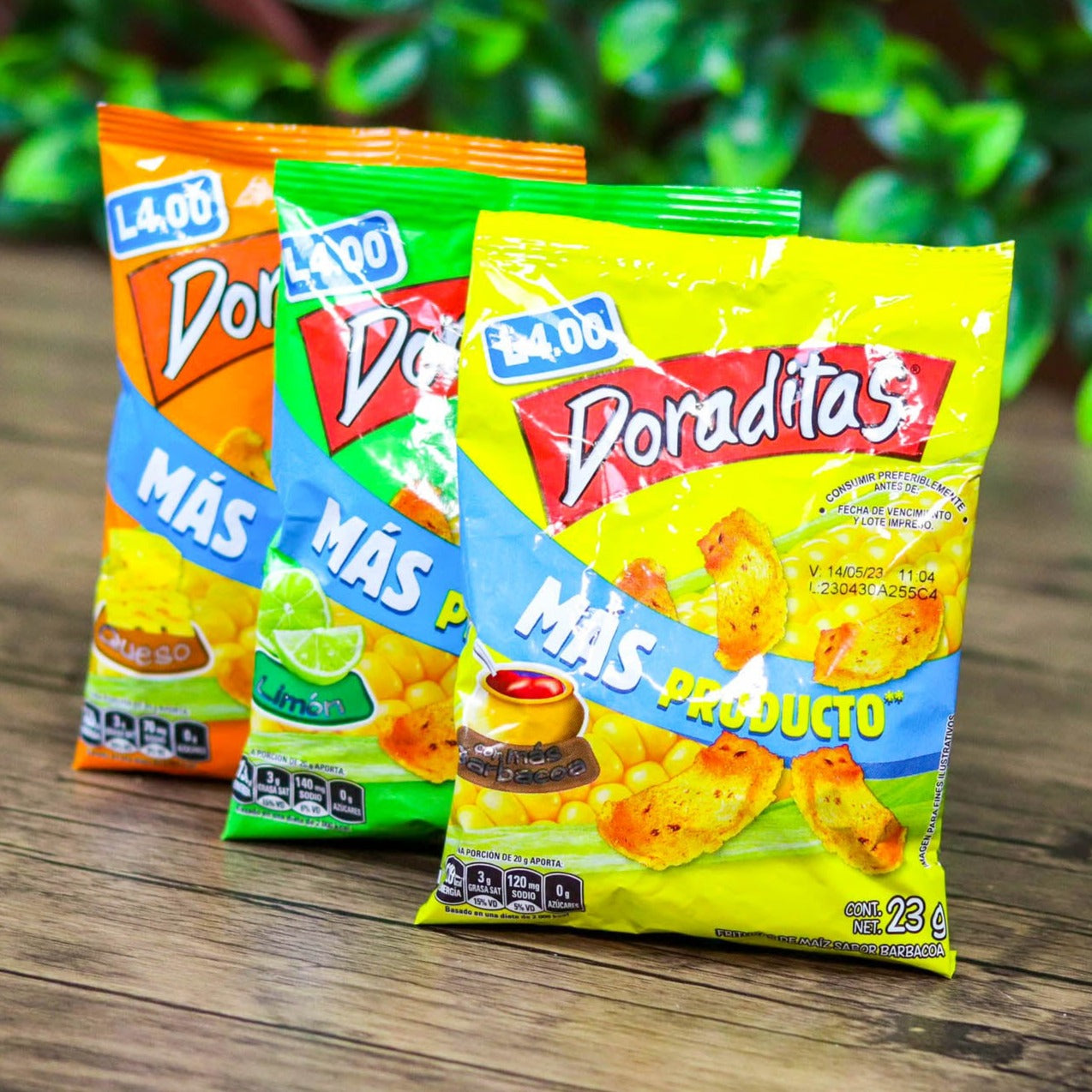 Doraditas. (6 unidades). Churros pequeños. 23g. Frito-Lay
