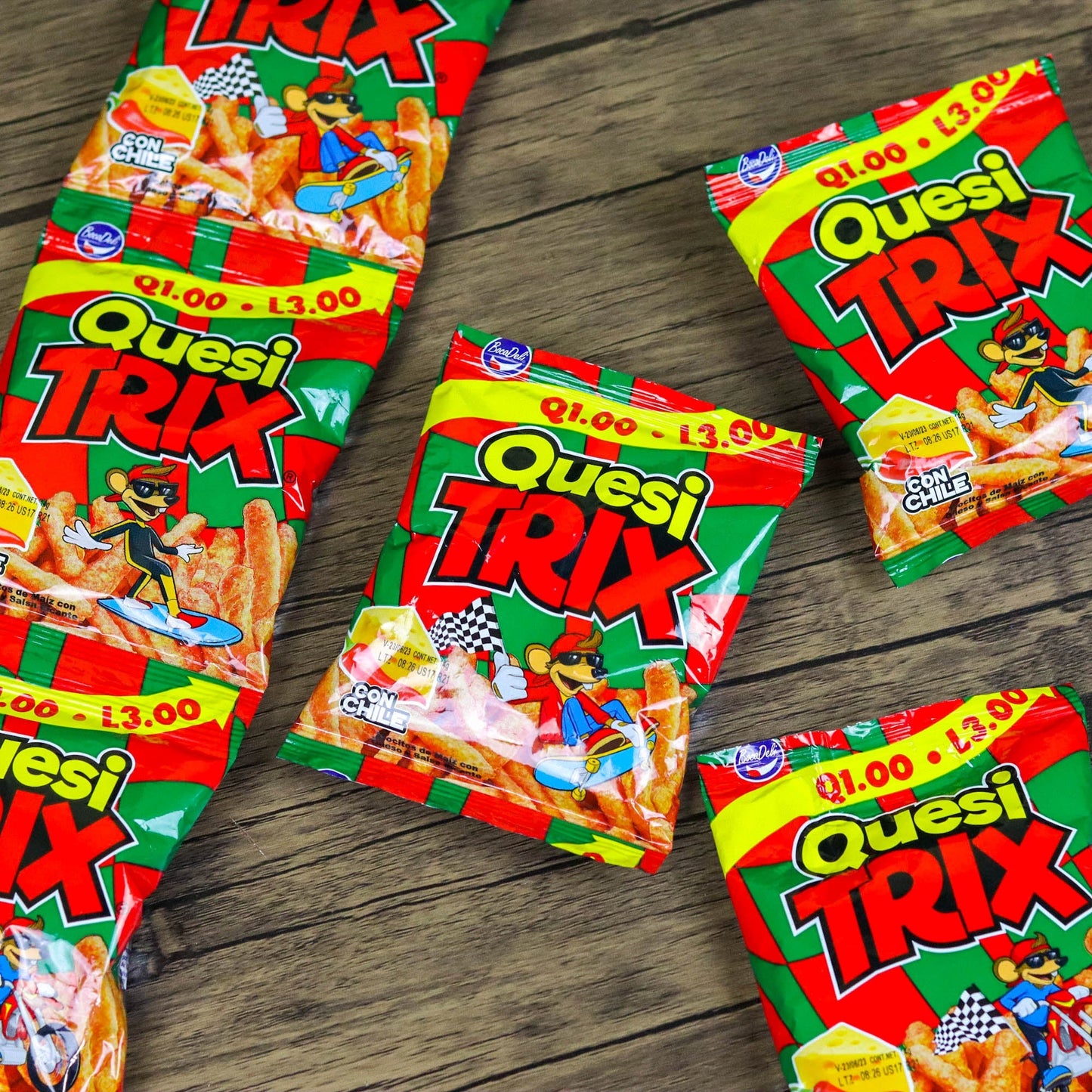 Quesi Trix. (6 unidades). Churros pequeños. Dos variantes. 14g. Bocadeli