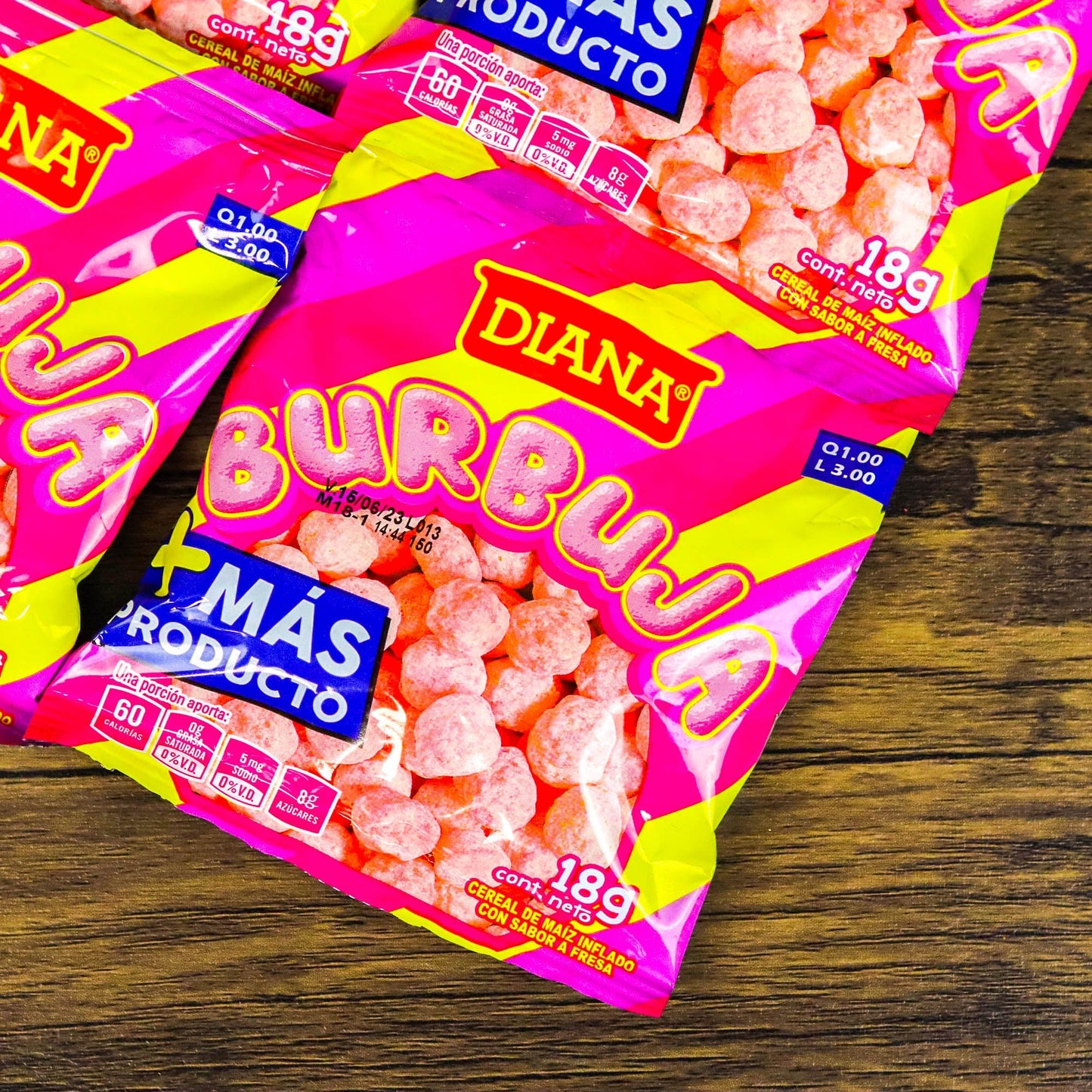Burbuja de Diana. (6 unidades). Churros pequeños. 18g. Diana