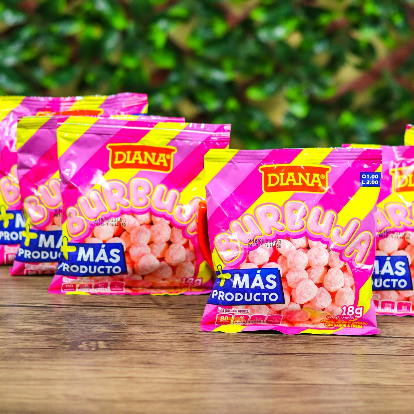 Burbuja de Diana. (6 unidades). Churros pequeños. 18g. Diana